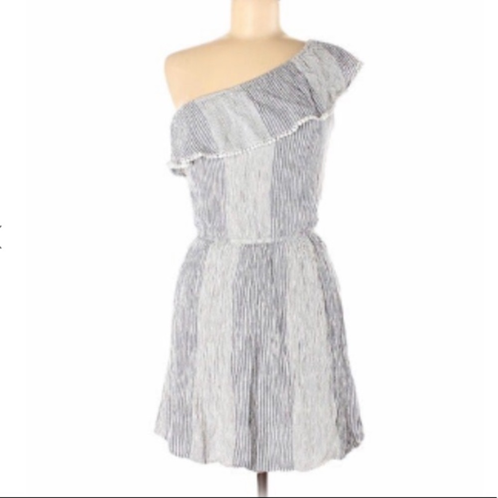 American Eagle one shoulder ruffle dress